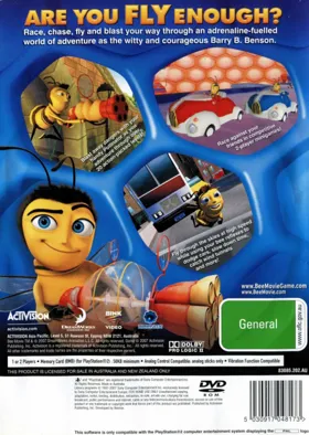 DreamWorks Bee Movie Game box cover back